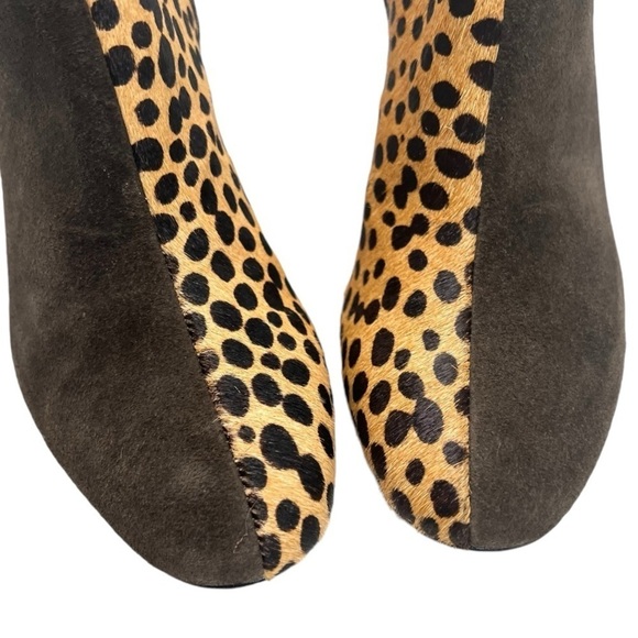 Ulla Johnson Carin Patchwork Ponyhair Suede Leather Ankle Booties Women’s 39 - Picture 6 of 16